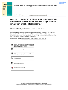 DMC TPE tree structured Parzen estimator based efficient data assimilation method for phase field simulation of solid state sintering.pdf