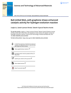 Ball-milled MoS2 with graphene shows enhanced catalytic activity for hydrogen evolution reaction.pdf