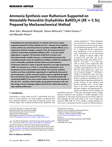 Sato et al. - 2024 - Ammonia Synthesis over Ruthenium Supported on Meta.pdf