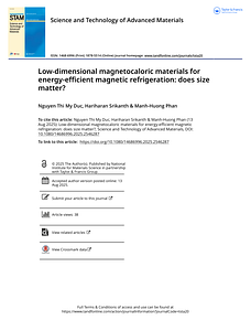 Low-dimensional magnetocaloric materials for energy-efficient magnetic refrigeration  does size matter .pdf