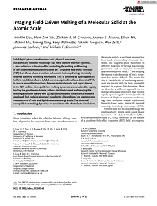 Advanced Materials - 2023 - Liou - Imaging Field‐Driven Melting of a Molecular Solid at the Atomic Scale.pdf