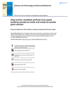 Alkyl anchor modified artificial viral capsid budding outside-to-inside and inside-to-outside giant vesicles.pdf