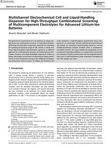 Batteries   Supercaps - 2025 - Matsuda - Multichannel Electrochemical Cell and Liquid‐Handling Dispenser for (2).pdf