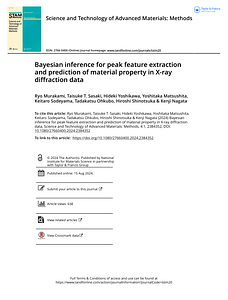 Bayesian inference for peak feature extraction and prediction of material property in X-ray diffraction data.pdf