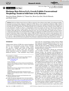 Angew Chem Int Ed - 2025 - Huang - Discharge Rate‐Driven Li2O2 Growth Exhibits Unconventional Morphology Trends in.pdf