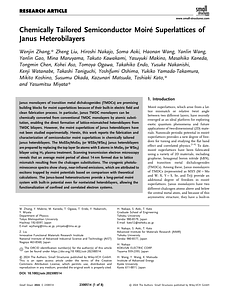 Small Structures - 2024 - Zhang - Chemically Tailored Semiconductor Moir  Superlattices of Janus Heterobilayers.pdf