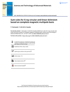 Sum rules for X-ray circular and linear dichroism based on complete magnetic multipole basis.pdf