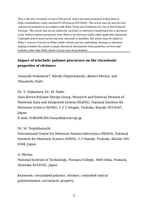 Telechelic vitrimer - MCP Revised Edited [Final Version] MDR登録用.docx