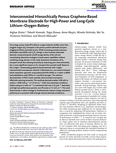 Advanced Science - 2025 - Dutta - Interconnected Hierarchically Porous Graphene‐Based Membrane Electrode for High‐Power and.pdf