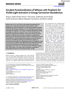 Small - 2025 - Li - Covalent Functionalization of MXenes with Porphyrin for Visible‐Light Activation in Energy Conversion.pdf