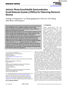 Advanced Science - 2025 - Li - Intrinsic Photo‐Crosslinkable Semiconductive Small‐Molecule Crystals i‐PSSCs for.pdf