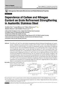 Dependence-of-Carbon-and-Nitrogen-Content-on-Grain-Refinement-Strengthening-in-Austenitic-Stainless-SteelTetsuToHaganeJournal-of-the-Iron-and-Steel-Institute-of-Japan (1).pdf