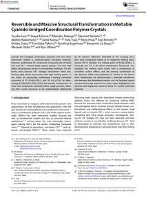 Chemistry A European J - 2025 - Iwai - Reversible and Massive Structural Transformation in Meltable Cyanido‐bridged.pdf