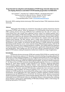 Experimental investigation and simulation of SEM image intensity behaviors for developing thickness-controlled STEM lamella preparation via FIB-SEM.pdf
