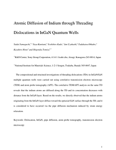Atomic Diffusion of Indium through Threading Dislocations in InGaN Quantum Wells.pdf