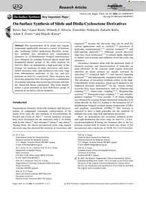 20240424 Angew Chem Int Ed - 2024 - Sun - On‐Surface Synthesis of Silole and Disila‐Cyclooctene Derivatives.pdf