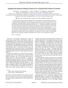 Physical Review Letters----Mapping delocalization of impurity bands across archetypal Mott-Anderson transition.pdf