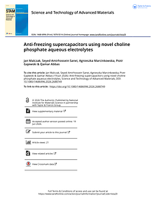 Anti-freezing supercapacitors using novel choline phosphate aqueous electrolytes.pdf
