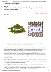 [Vol. 39]Pair Distribution Function Analysis Offers New Insights into the Structure and Identity of Nanomaterials_ WPI-MANA.pdf