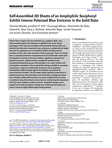 Advanced Optical Materials - 2024 - Mondal - Self‐Assembled 2D Sheets of an Amphiphilic Sexiphenyl Exhibit Intense.pdf