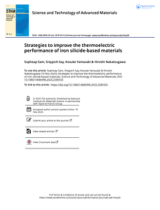 Strategies to improve the thermoelectric performance of iron silicide-based materials (1).pdf