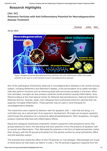 [Vol. 52]Polymeric Particles with Anti-Inflammatory Potential for Neurodegenerative Disease Treatment_ WPI-MANA.pdf