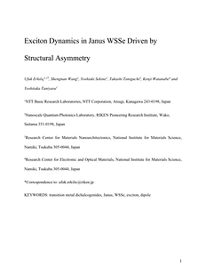 2025A01133G_Erkilic_Exciton Dynamics in Janus WSSe Driven by Structural Asymmetry_accepted.pdf