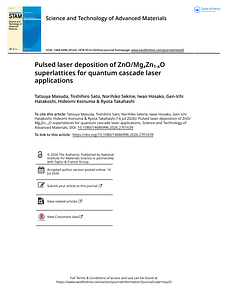 Pulsed laser deposition of ZnO MgxZn1-xO superlattices for quantum cascade laser applications.pdf