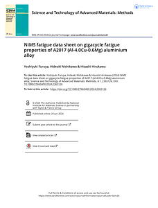 NIMS fatigue data sheet on gigacycle fatigue properties of A2017  Al-4.0Cu-0.6Mg  aluminium alloy.pdf