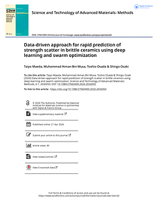 Data-driven approach for rapid prediction of strength scatter in brittle ceramics using deep learning and swarm optimization.pdf