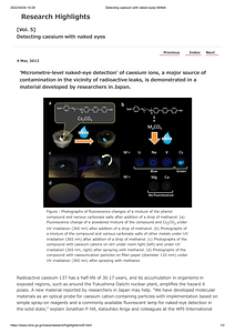[Vol. 5]Detecting caesium with naked eyes_ WPI-MANA.pdf