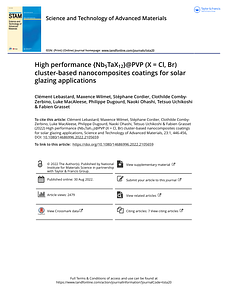 High performance  Nb5TaX12  PVP  X   Cl  Br  cluster-based nanocomposites coatings for solar glazing applications.pdf