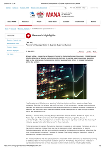 [Vol. 84]Plasmaron Quasiparticles in Cuprate Superconductors_ MANA.pdf