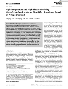 Advanced Science - 2024 - Liao - High‐Temperature and High‐Electron Mobility Metal‐Oxide‐Semiconductor Field‐Effect.pdf
