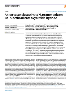 Zhang - Anion vacancies activate N2 to ammonia on Ba–Si or.pdf