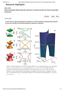 [Vol. 26]Electromagnetic Metamaterials with Zero-refractive Index for Sub-wavelength Photonics _ WPI-MANA.pdf