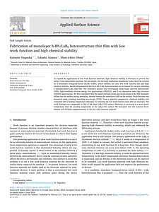 Fabrication of monolayer h-BN_LaB6 heterostructure thin film with low work function and high chemical stability.pdf