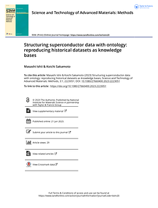 Structuring superconductor data with ontology reproducing historical datasets as knowledge bases.pdf