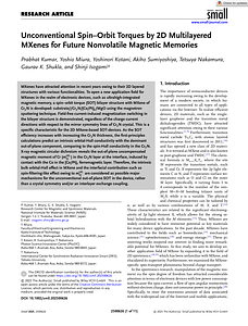 Small - 2025 - Kumar - Unconventional Spin Orbit Torques by 2D Multilayered MXenes for Future Nonvolatile Magnetic Memories.pdf