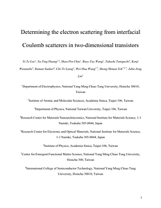 2024A00062G_Manuscript_Determining the electron scattering from interfacial Coulomb scatterers in two-dimensional transistors.pdf