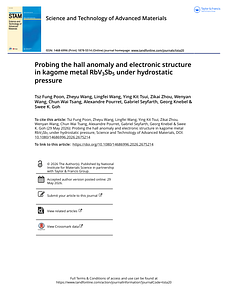 Probing the hall anomaly and electronic structure in kagome metal RbV3Sb5 under hydrostatic pressure.pdf
