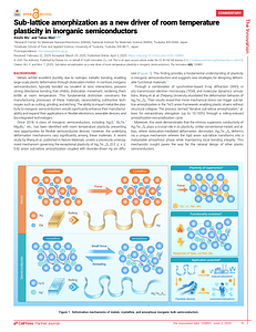 The Innovation---Sub-lattice amorphization as a new driver of room temperature plasticity in inorganic semiconductors.pdf